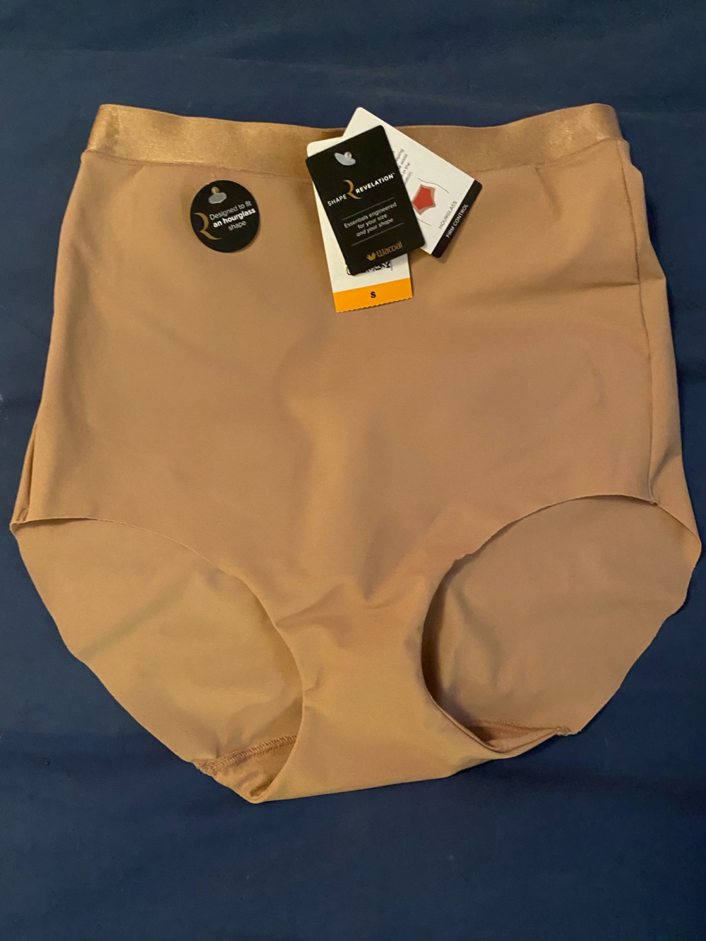 Wacoal NWT sz Small High-Waist hourglass shaping  Briefs Nude beige firm control